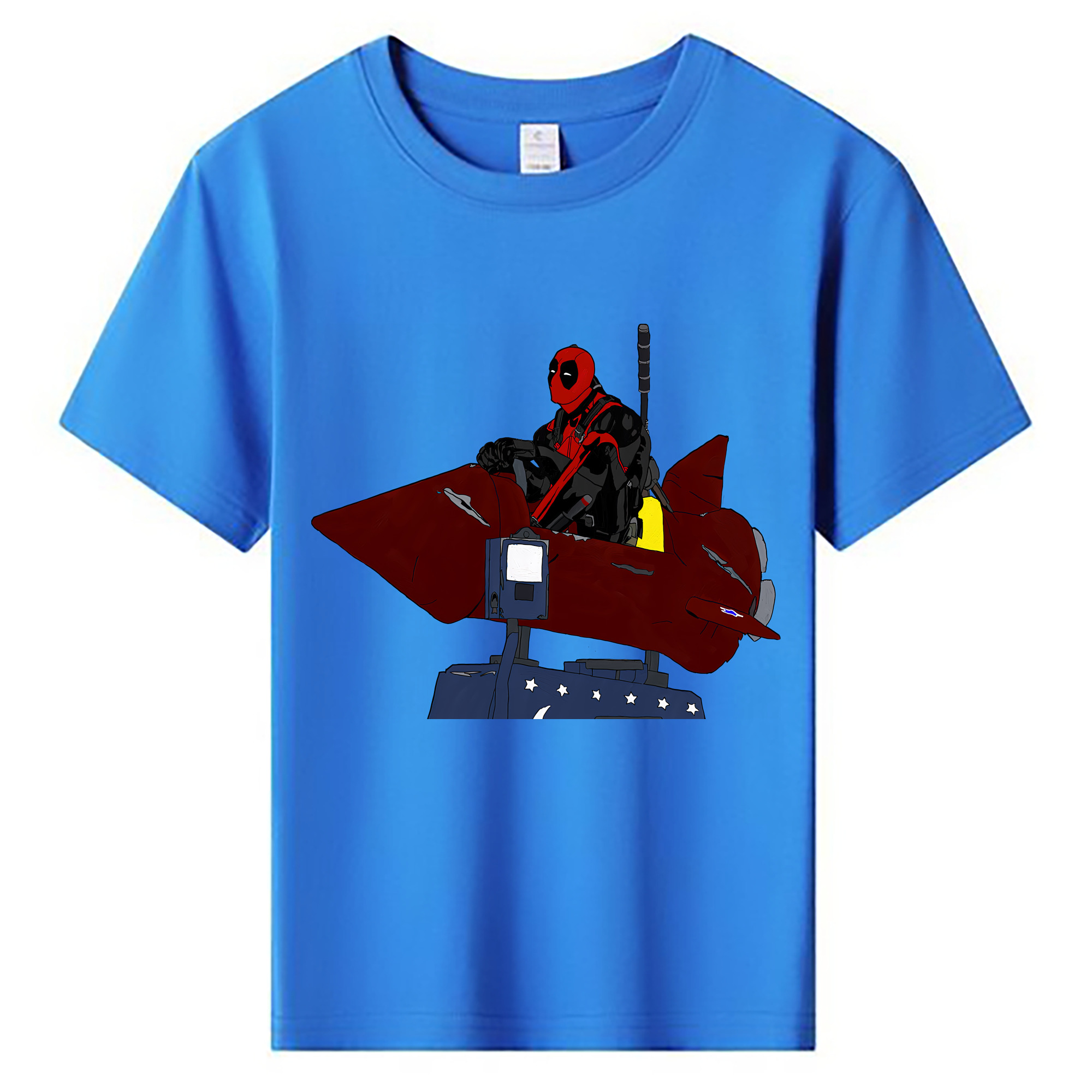 （画像用） Deadpool デッドプール 綿100％キッズTシャツ（フロントプリント）